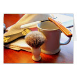 razor, brush, strop, vintage, shaving, toiletries,