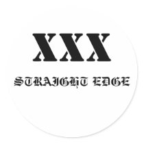 Straight Edge Stickers