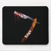 Straight Edge Straight Razor Mouse Pads
