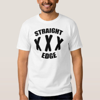 straight edge t shirt