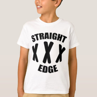 straight edge t shirt