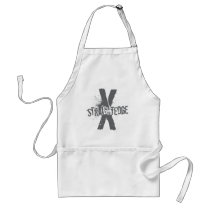 Straight Edge X dark grey Aprons