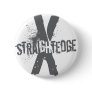 Straight Edge X dark grey Button