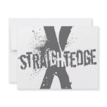 Straight Edge X dark grey Announcement