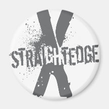 Straight Edge X dark grey Magnets
