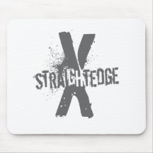 Straight Edge X dark grey Mousepad