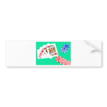 Straight Flush bumper stickers