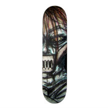 Straight Jacket Psycho Killer for Halloween Custom Skateboard
