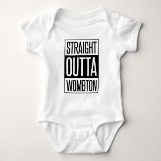 Straight Outta Wombton Funny Baby