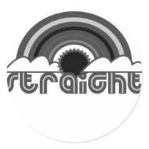 Straight Rainbow stickers by The_Shirt_Ranch Straight Rainbow stickers