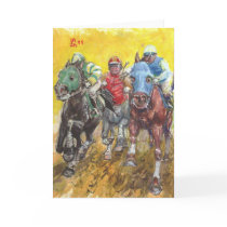 STRAIGHTAWAY! greeting card by Cubist STRAIGHTAWAY! greeting card