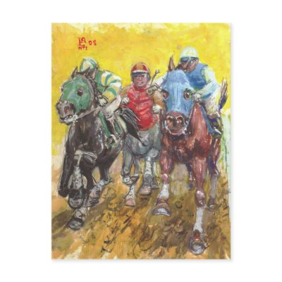 STRAIGHTAWAY! postcard by Cubist
