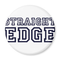 StraightEdge Refrigerator Magnet