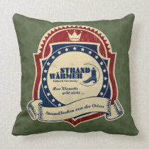StrandWärmer Surf Logo Kissen Throw Pillow