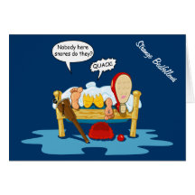Strange Bedfellows (birthday) Card