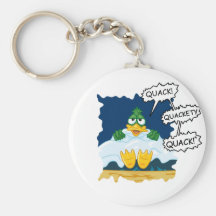 Strange Bedfellows Duck Keychain