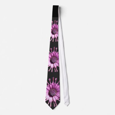"Strange Dayzy" Black Tie by CaroleArt