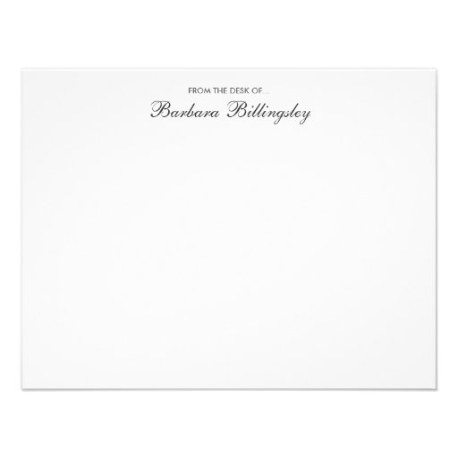 Strange Flowers Tan/Gray Personal Stationery/Notec Invitations