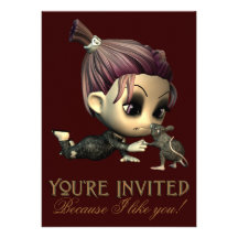 Strange Friends Halloween Party Invitation