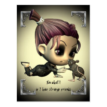 Strange Friends Postcard