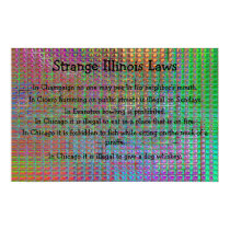 strange illinois laws poster posters