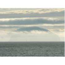 Strange Island In Fog photo sculptures