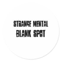 Strange Mental Blank Spot Aa  Sticker