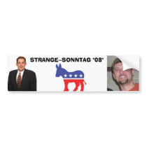 STRANGE--SONNTAG "08" bumper stickers by parnduds STRANGE--SONNTAG "08" bumper stickers