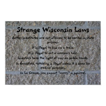 Strange Wisconsin Laws poster posters by imagia77 Strange Wisconsin Laws poster posters