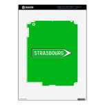 Strasbourg, Road Sign, France Skin For iPad 3