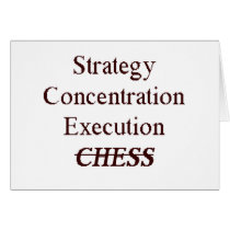 Strategy Concentration Execution Chess cards by Supernova23 Strategy Concentration Execution Chess cards