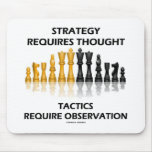 Strategy Requires Thought Tactics Observation Mousepads