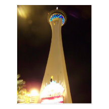 Stratosphere at Night - Las Vegas Postcards