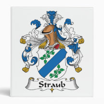 Straub Family Crest Vinyl Binder