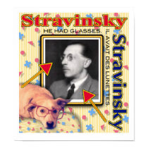 Stravinsky - He had glasses. posters