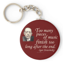 Stravinsky on Endings Key Chains
