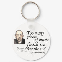 Stravinsky on Endings keychains