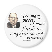 Stravinsky on Endings magnets by geargems Stravinsky on Endings magnets