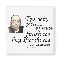 Stravinsky on Endings magnets by geargems Stravinsky on Endings magnets