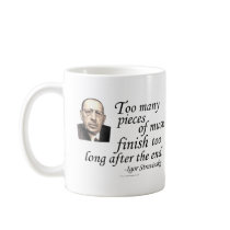 Stravinsky on Endings mugs by geargems Stravinsky on Endings mugs