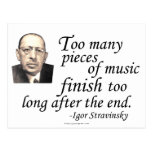 Stravinsky on Endings Post Cards