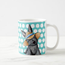 Straw Hat Scottie Dog Mugs