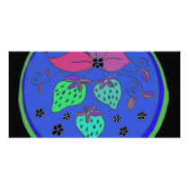 Strawberries4 inverted photo greeting card