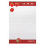Strawberries 4our To Do List Stationery Design