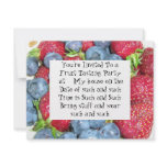 Strawberries and Blueberries Invitation