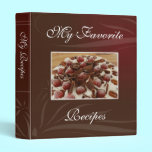 Strawberries and Chocolate Recipe Book binders