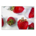 Strawberries and Cream Card by exquisitephoto Strawberries and Cream Card
