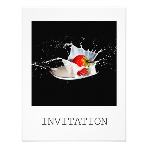 Strawberries and Cream Invitation