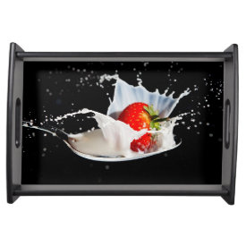 Strawberries and Cream Serving Tray