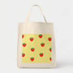 Strawberries and Polka Dots Yellow Bags
